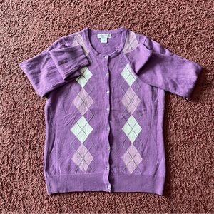 Y2K era Argyle Sweater